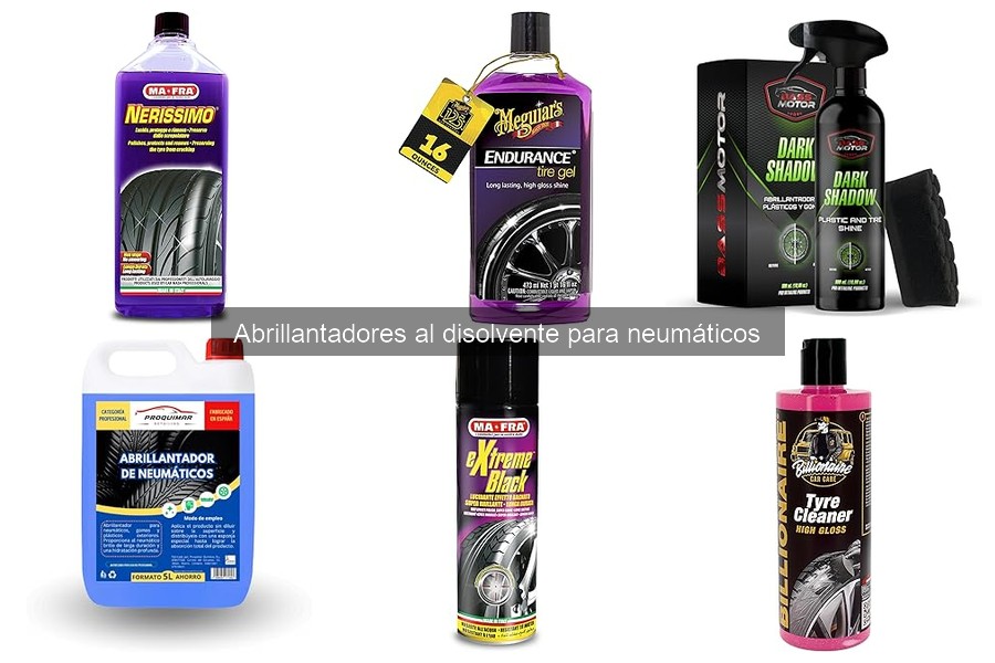 Abrillantadores al disolvente para neumáticos: ¿qué son y cómo funcionan?