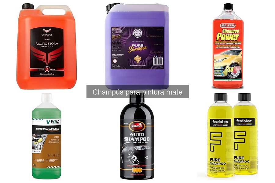 Alternativas a champús para pintura mate: opciones efectivas