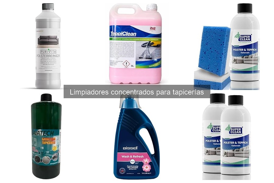 Alternativas a limpiadores concentrados para tapicerías