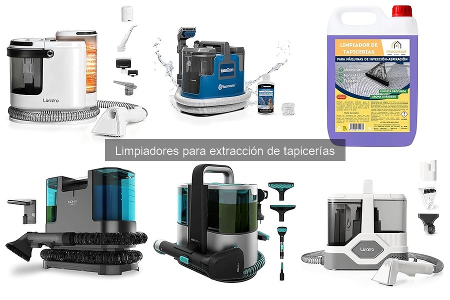 Alternativas a limpiadores para extracción de tapicerías