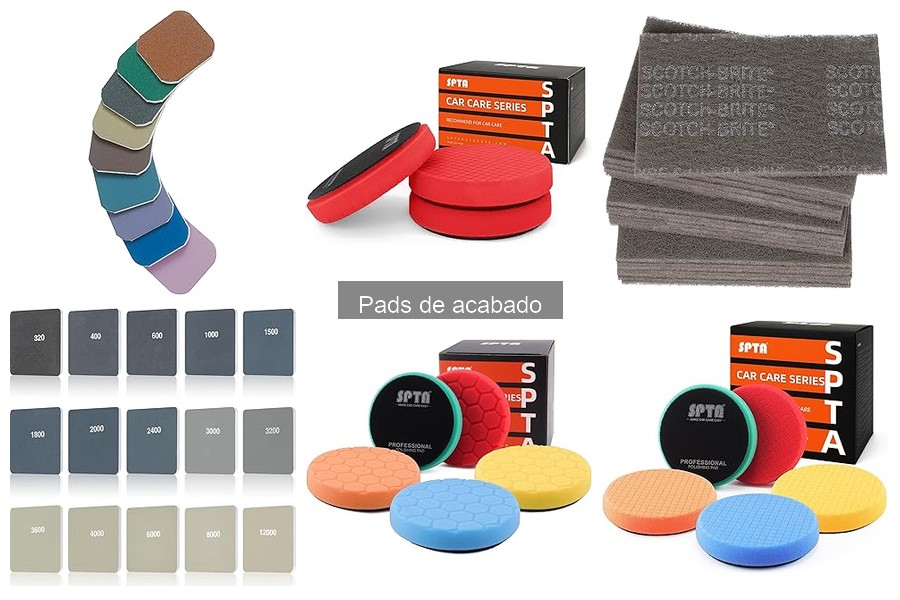 Alternativas a los pads de acabado para el detallado del coche