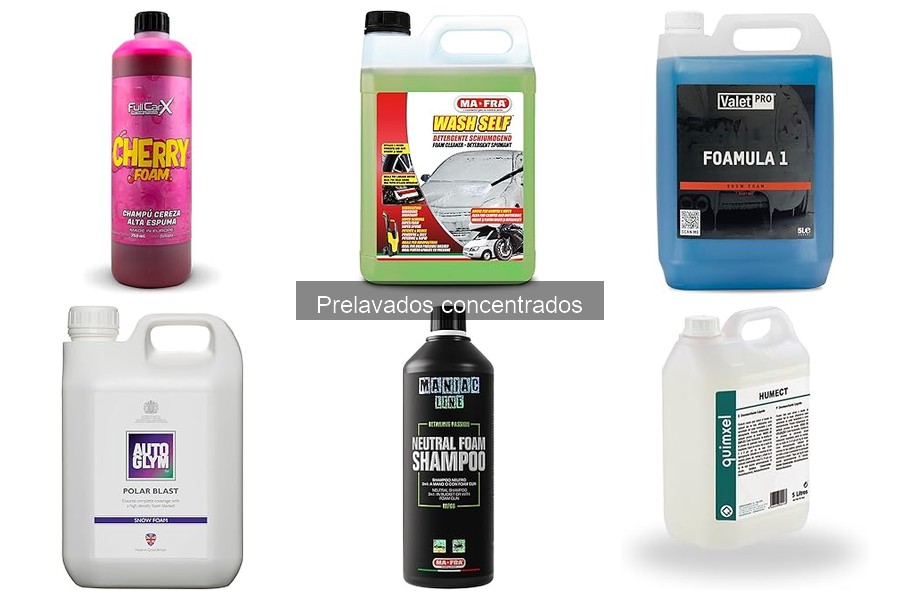 Alternativas a los prelavados concentrados para cuidar tu coche