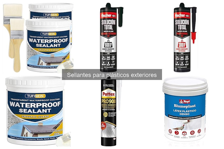 Alternativas a sellantes para plásticos exteriores: opciones efectivas
