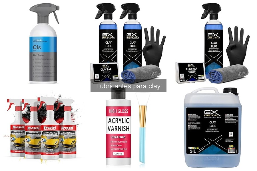 Alternativas caseras a lubricantes para clay de coches
