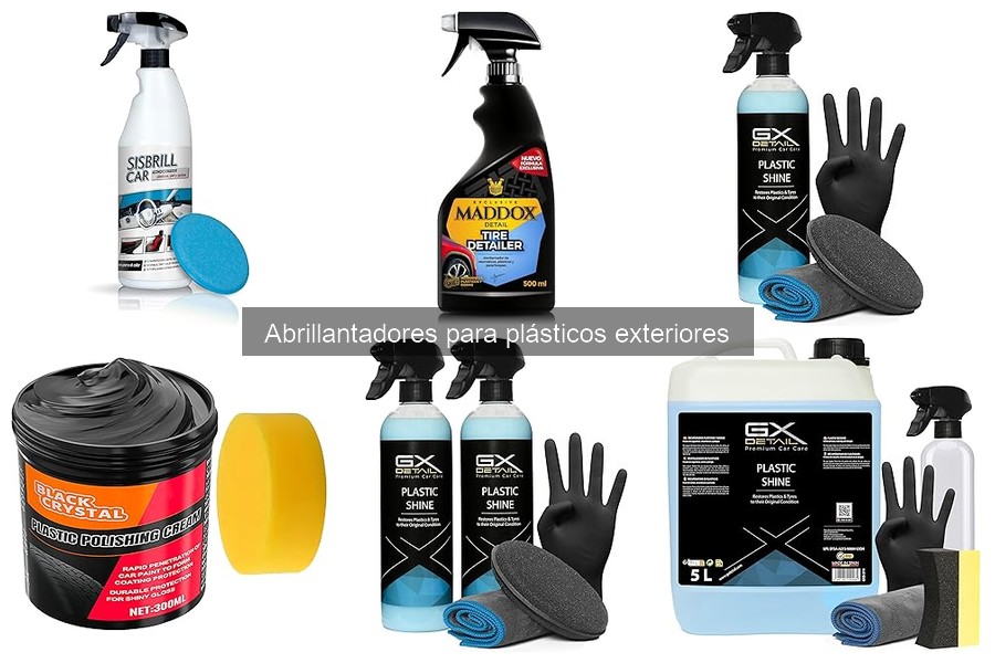 Alternativas naturales a abrillantadores para plásticos exteriores