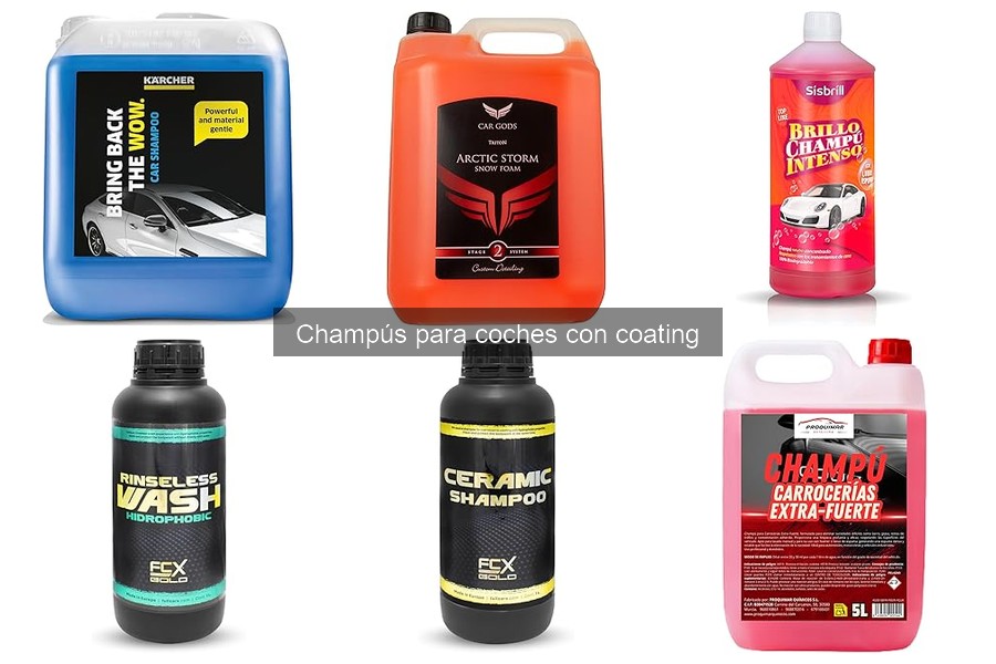 Beneficios de usar champús para coches con coating