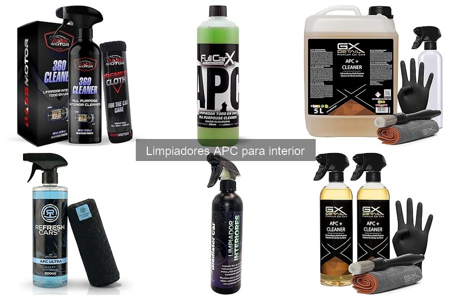 Beneficios de usar limpiadores APC en el interior del coche