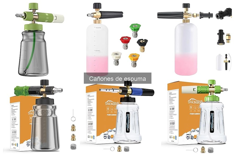 Cañones de espuma recomendados para un lavado a mano eficaz