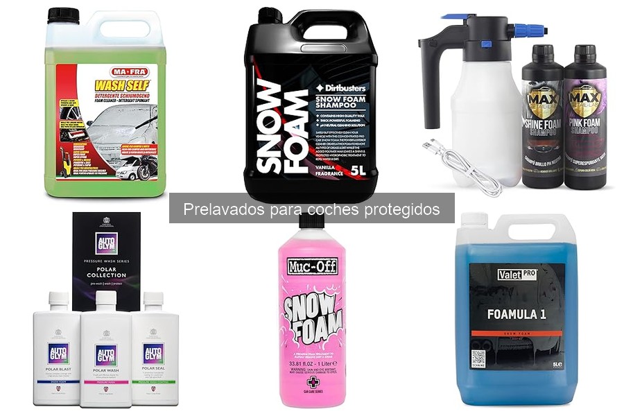 Cómo aplicar correctamente un prelavado en coches protegidos