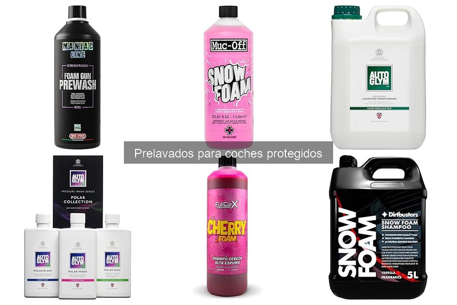 Cómo elegir el mejor prelavado para coches protegidos