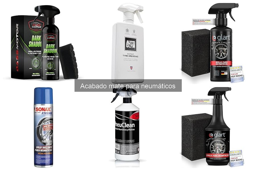 Cómo mantener el acabado mate en neumáticos de forma efectiva