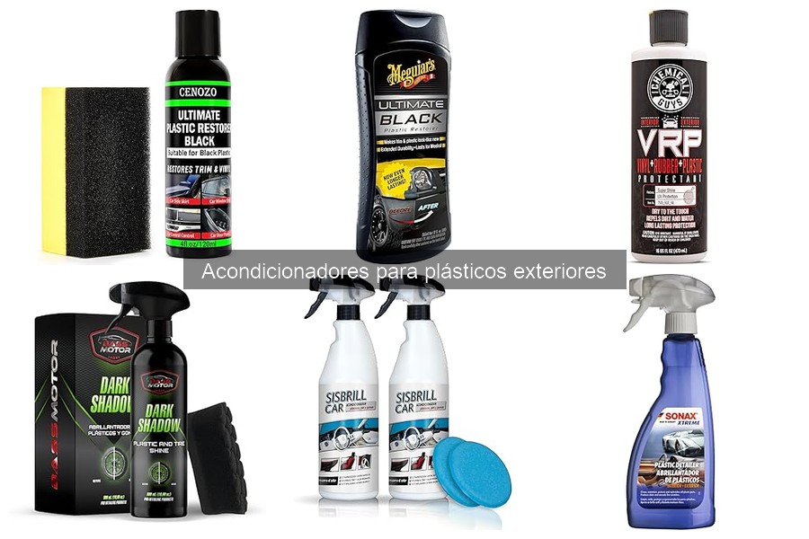 Cómo mantener plásticos exteriores tras usar acondicionador