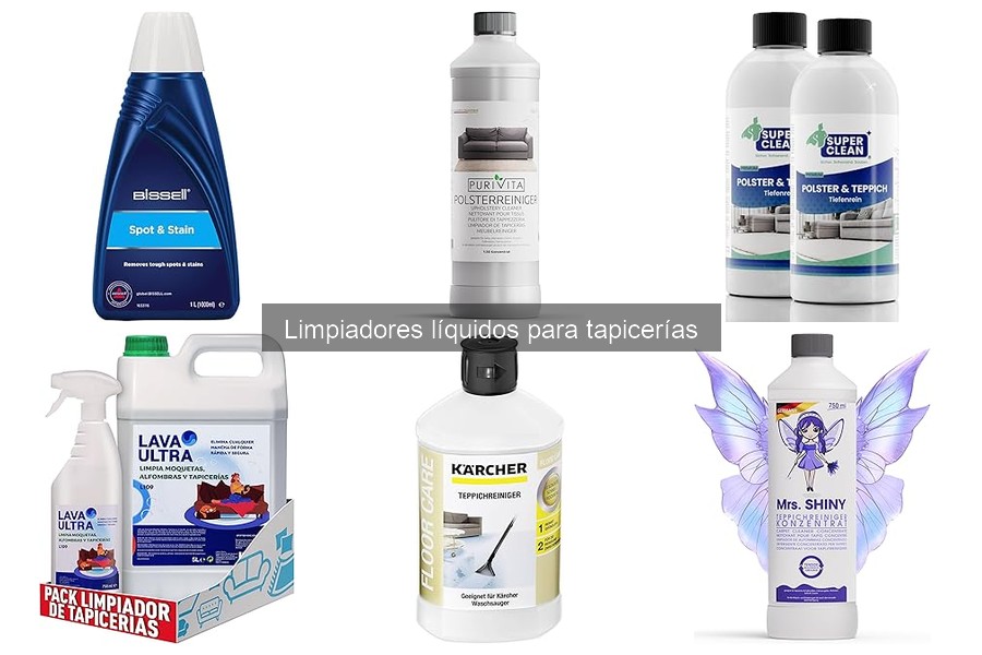 Cómo quitar manchas en tapicerías con limpiadores líquidos