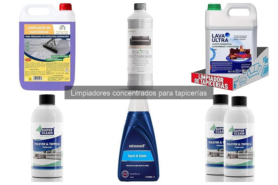 Cómo usar limpiadores concentrados para tapicerías correctamente