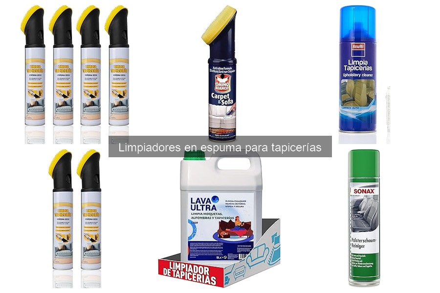 Cómo usar limpiadores en espuma para tapicerías de forma efectiva