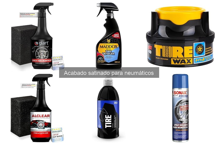 Comparativa de Acabado Satinado vs. Otros para Neumáticos