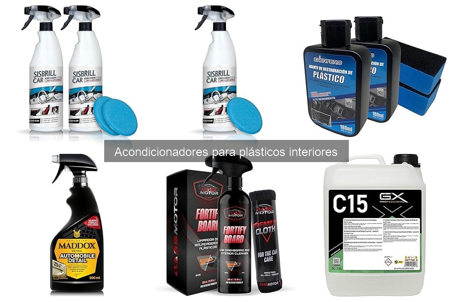Comparativa de Acondicionadores para Plásticos Interiores