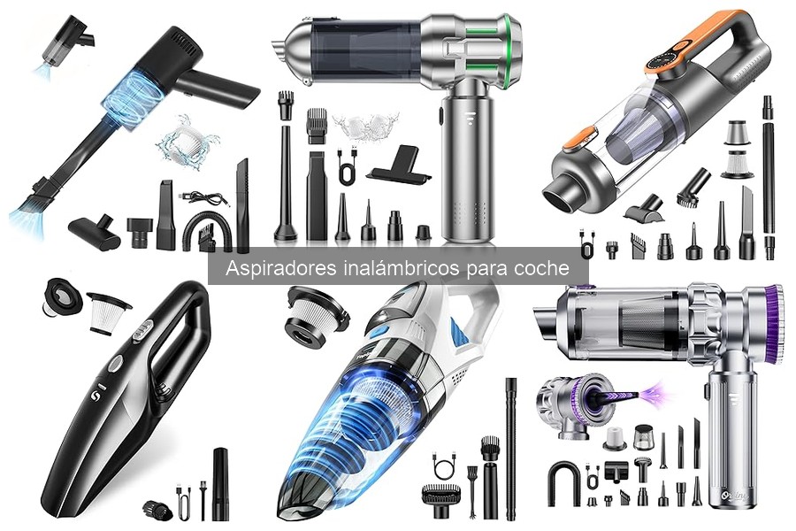 Comparativa de aspiradores inalámbricos y con cable para coche