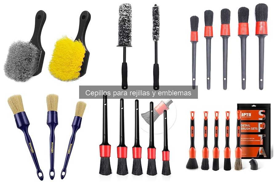Comparativa de cepillos para rejillas y emblemas