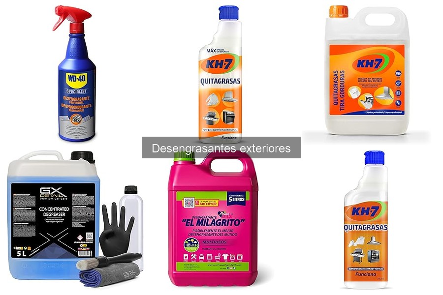 Comparativa de Desengrasantes Exteriores para Coches