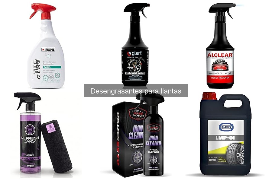 Comparativa de desengrasantes para llantas y limpiadores de coche