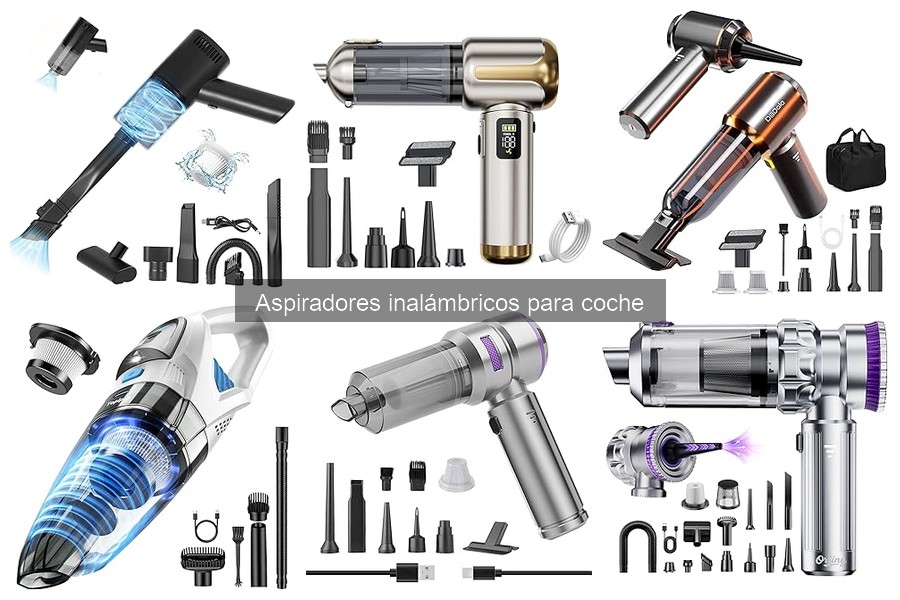 Comparativa de las mejores aspiradoras inalámbricas para coche