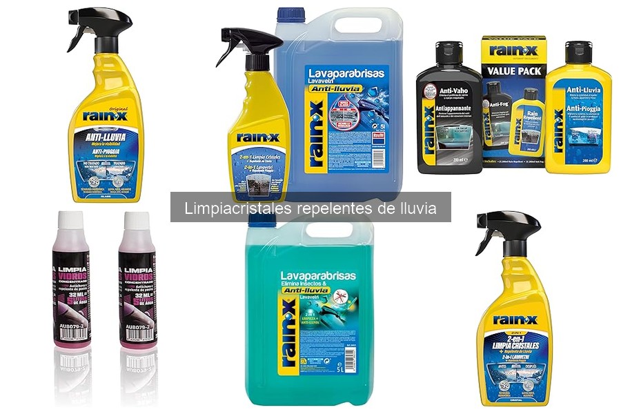 Comparativa de Limpiacristales Repelentes de Lluvia y Convencionales