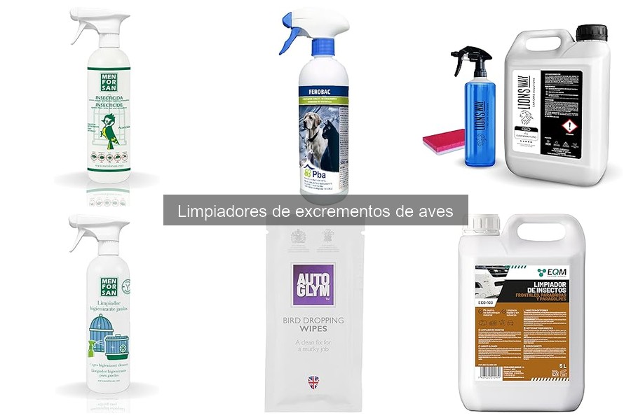 Comparativa de Limpiadores de Excrementos de Aves por Superficie