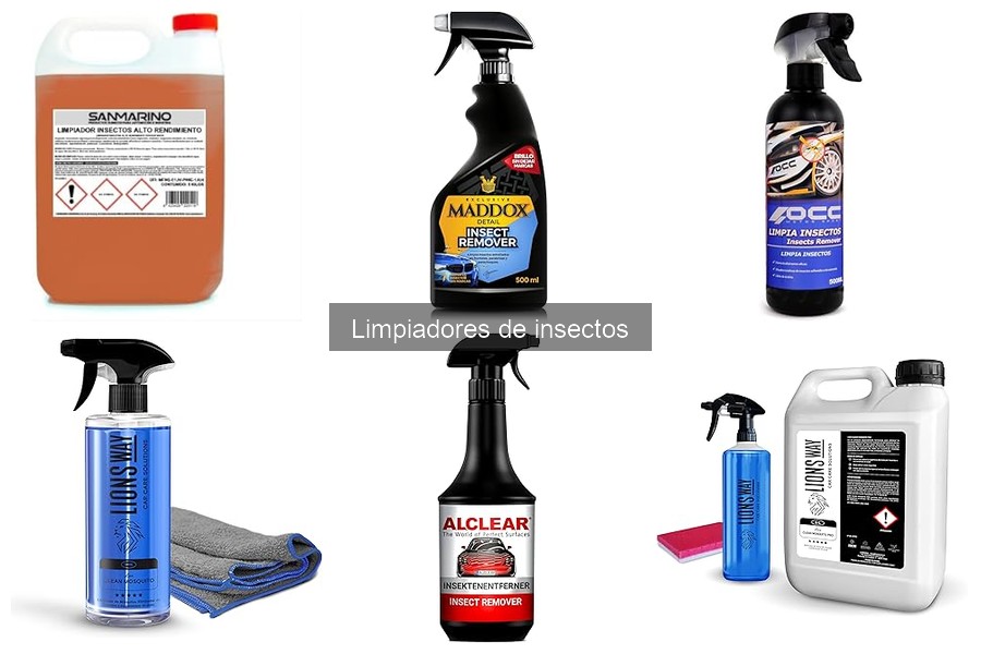 Comparativa de Limpiadores de Insectos para Diferentes Superficies