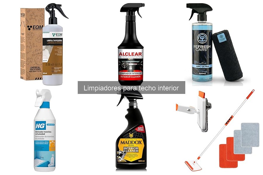 Comparativa de Limpiadores para Techo Interior y Tapicería