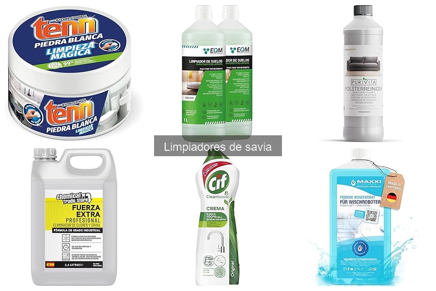 Comparativa de los mejores limpiadores de savia en 2023