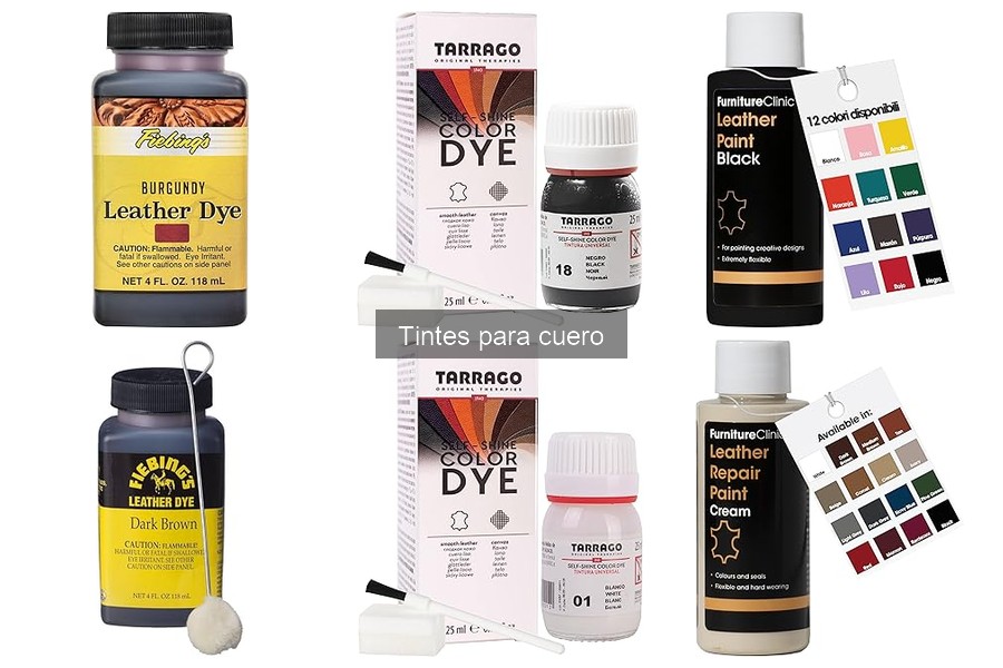 Comparativa de los mejores tintes para cuero en 2023