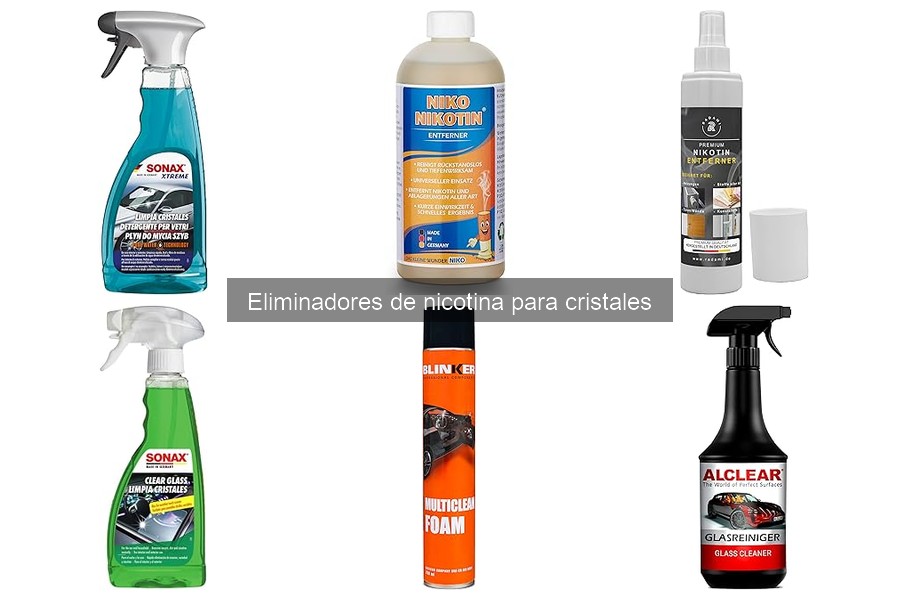 Comparativa de precios de eliminadores de nicotina para cristales