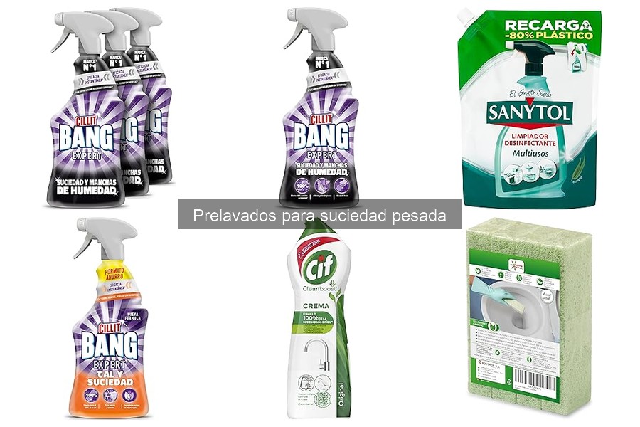 Comparativa de Prelavados para Suciedad Pesada: Mejores Marcas