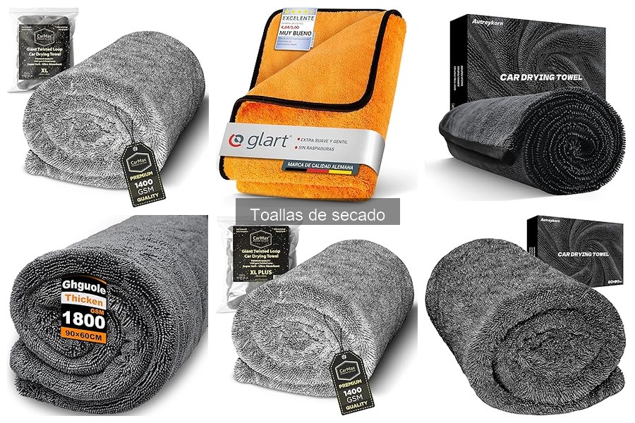 Comparativa de toallas de secado para coche: calidad y precio