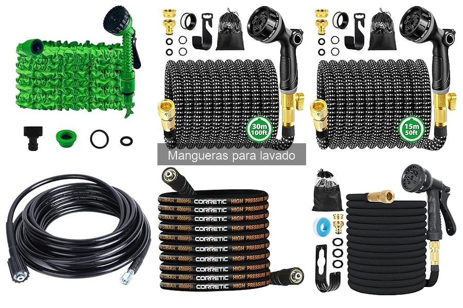 Diferencias entre mangueras de goma y PVC para lavado de coches