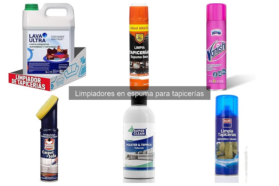 Dónde comprar limpiadores en espuma para tapicerías baratos