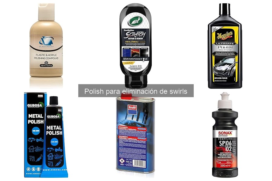 Dónde comprar polish para eliminación de swirls de coche