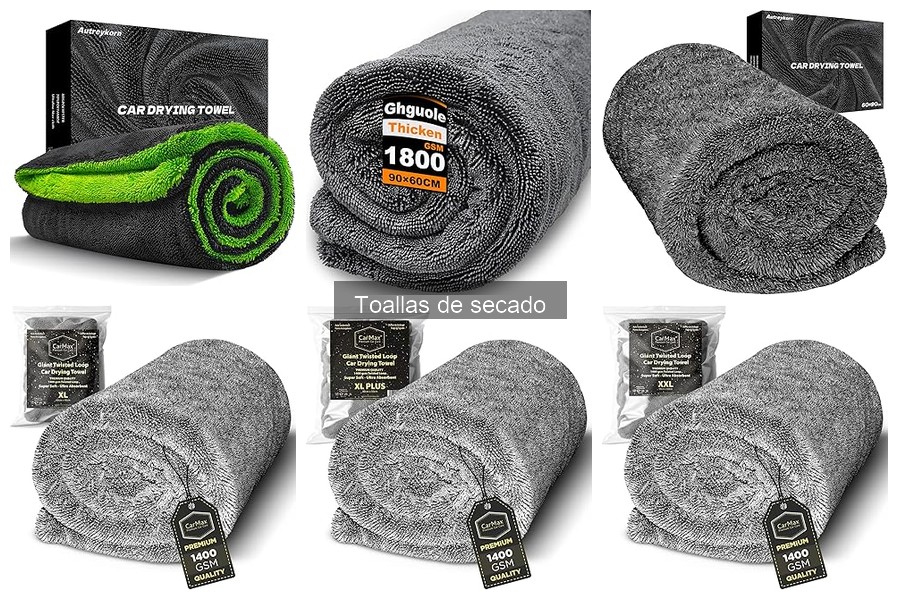 Dónde comprar toallas de secado para coches a buen precio