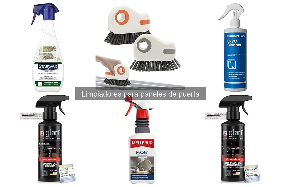 Efectividad de limpiadores caseros para paneles de puerta