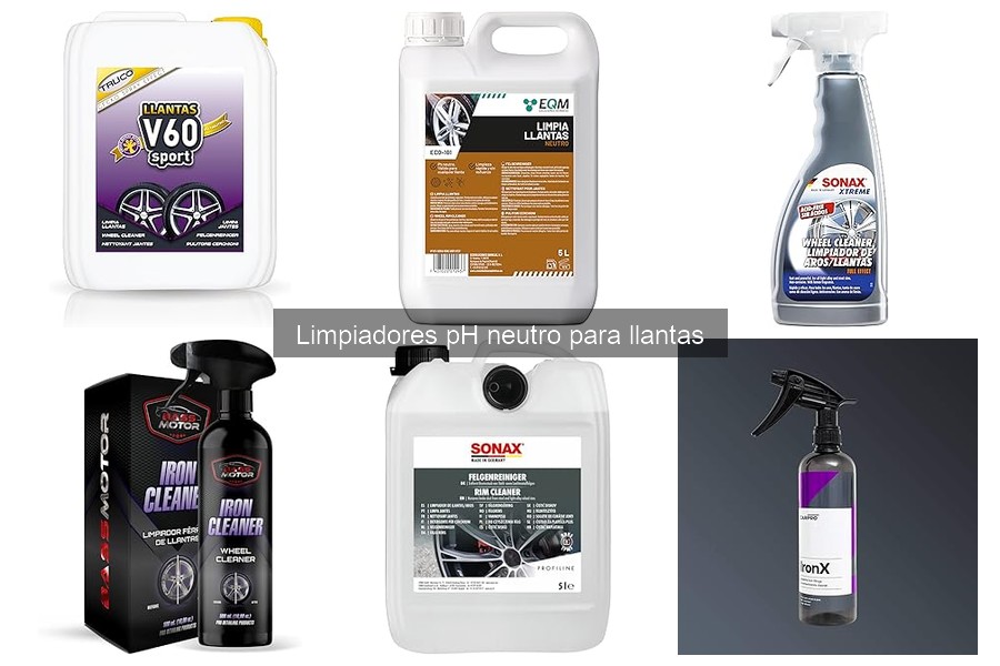 Efectividad de Limpiadores pH Neutro para Diferentes Llantas