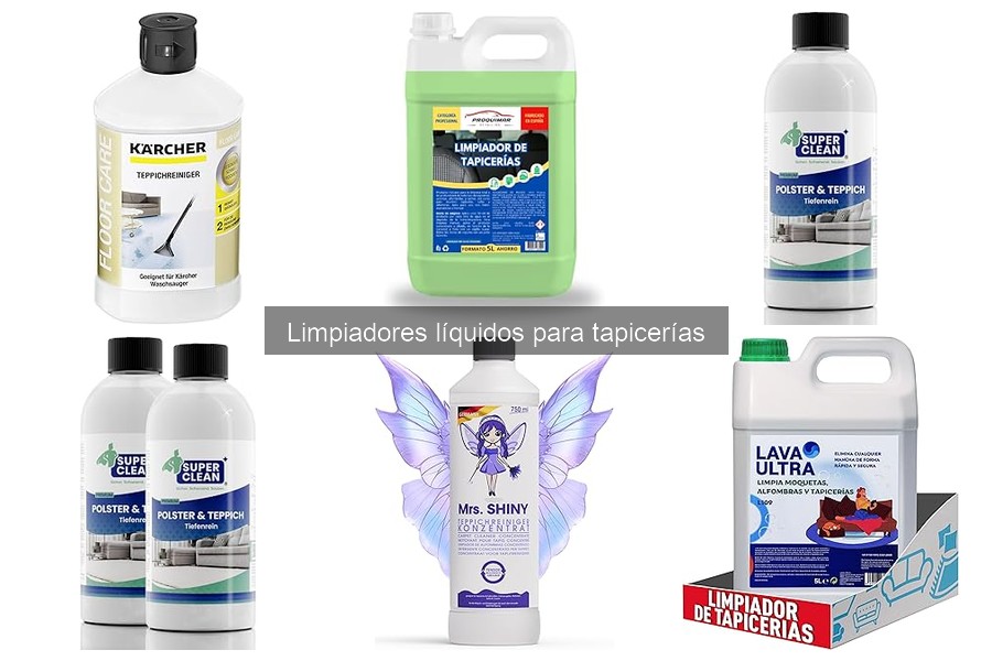 Errores al limpiar tapicerías con limpiadores líquidos