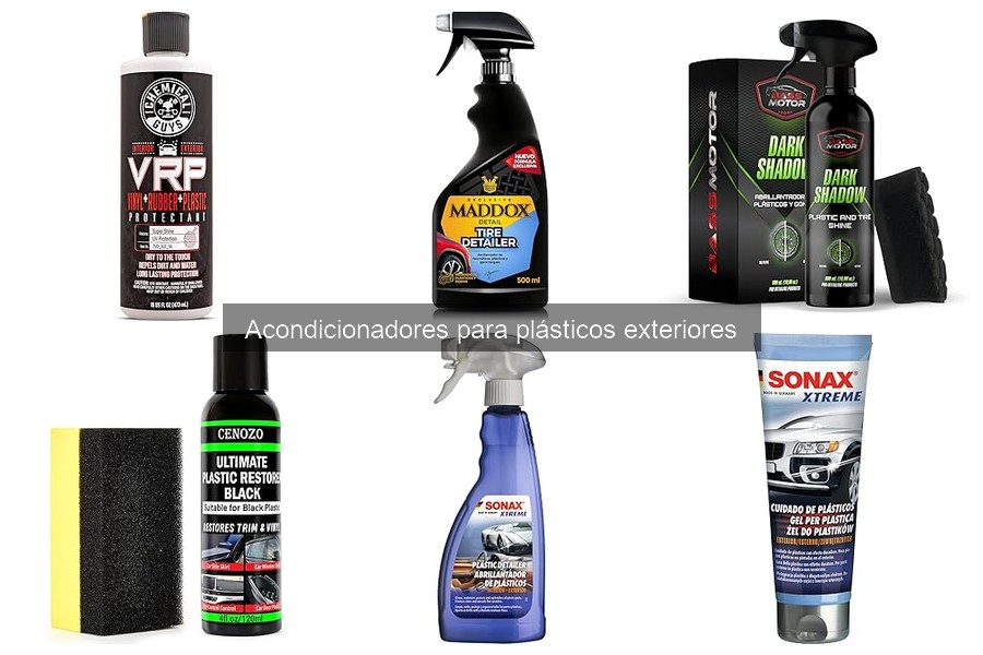 Errores comunes al usar acondicionadores para plásticos exteriores