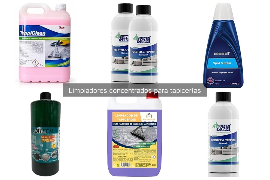 Errores comunes al usar limpiadores concentrados para tapicerías
