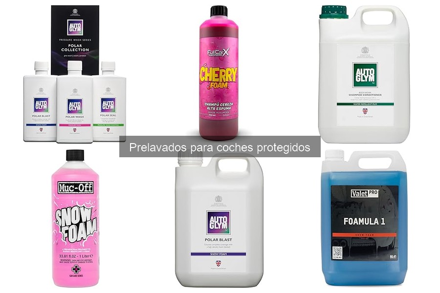 Errores comunes al usar prelavados en coches protegidos