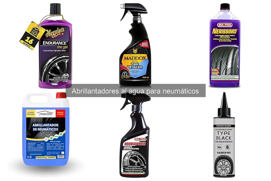 Guía de compra de abrillantadores al agua para neumáticos