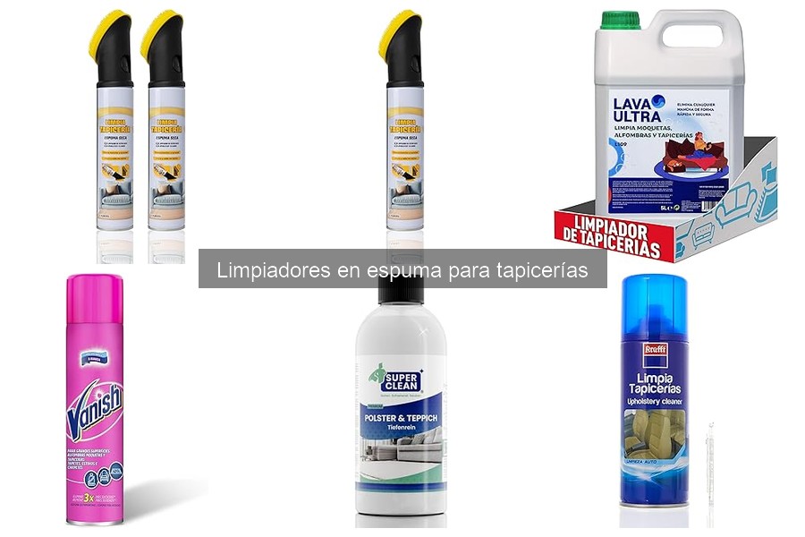 Guía de compra de limpiadores en espuma para tapicerías