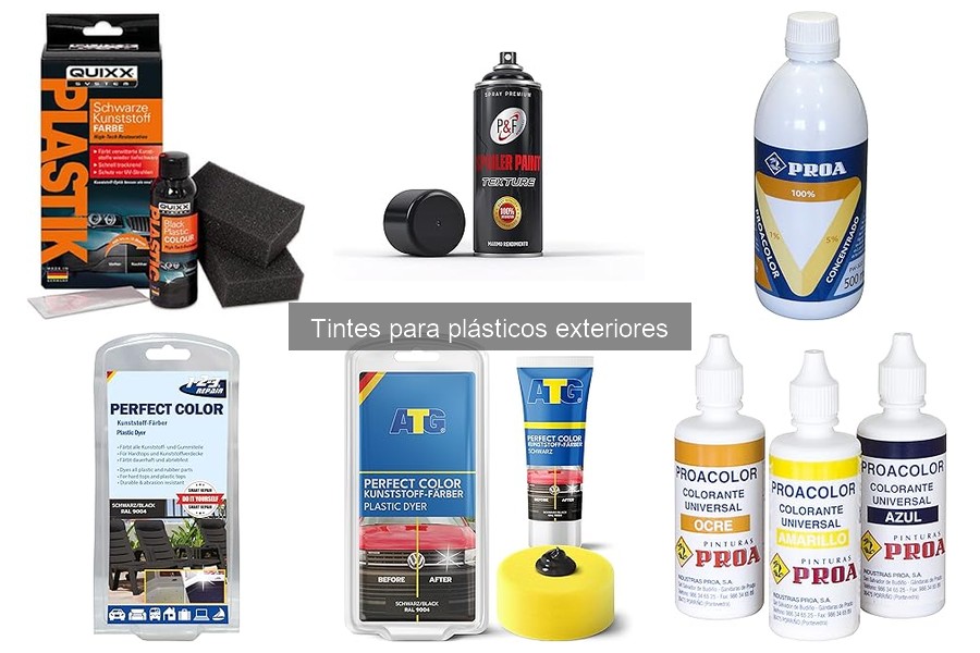 Guía de compra de tintes para plásticos exteriores
