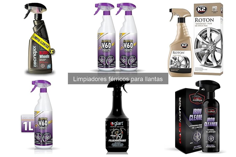 Guía de uso de limpiadores férricos para llantas