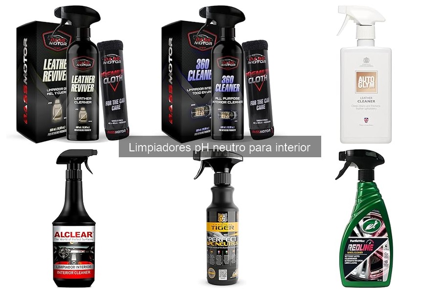 Guía para elegir el limpiador pH neutro ideal para el interior del coche